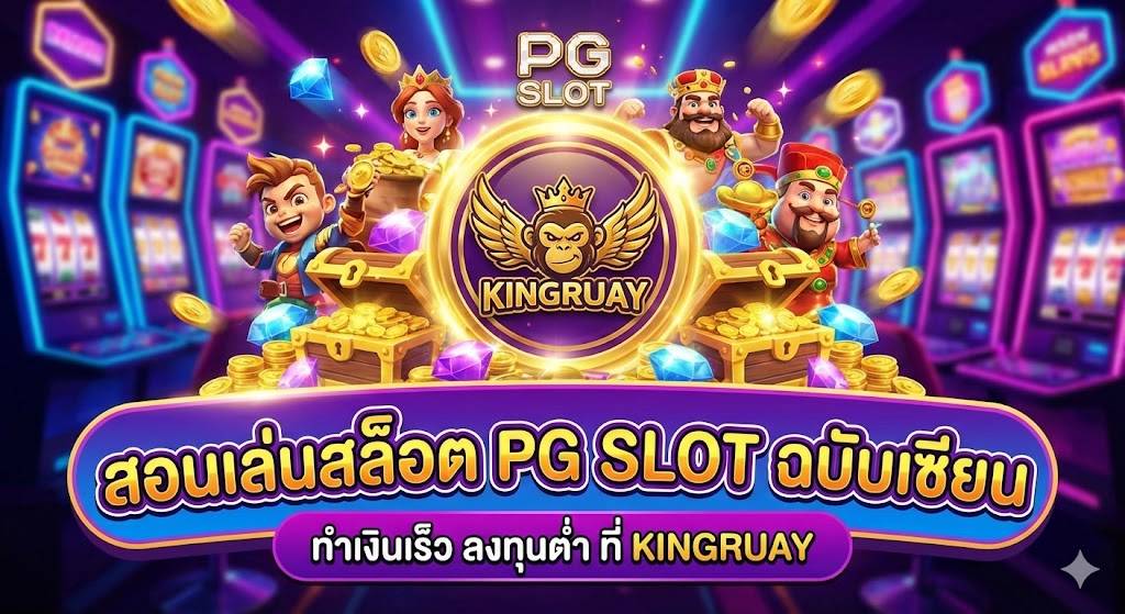 ฉุดไม่อยู่! สอนเล่นสล็อต PG SLOT ฉบับเซียนบนเว็บตรง Kingruay ทำเงินไว ทุนต่ำก็รวยได้